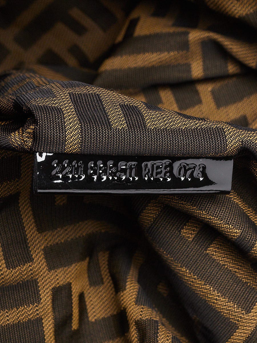 Fendi Limited Edition Black/Multicolor Satin Embroidered Spy Fendi Limited Edition Black/Multicolor Satin Embroidered Spy