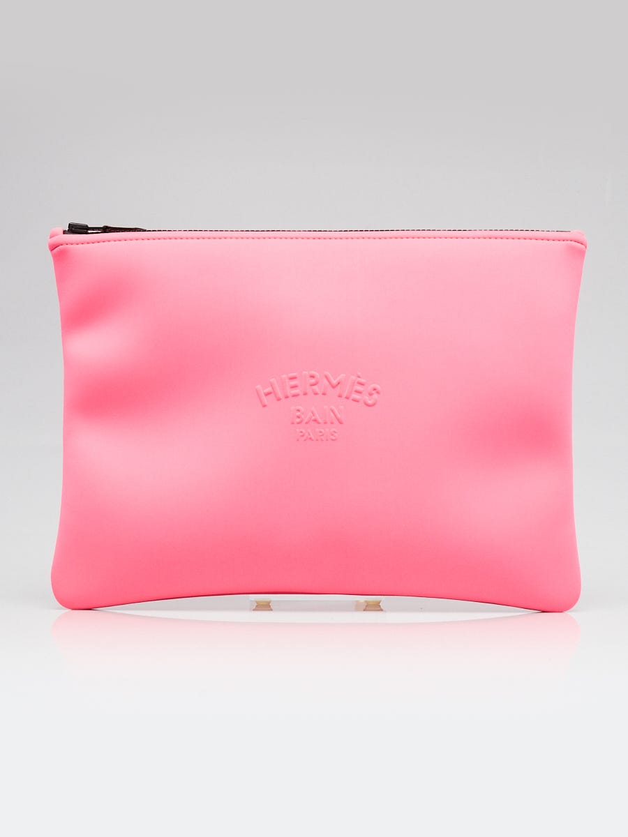 Hermes Bubblegum Nylon Neobain Large Model Case | Yoogi's Closet