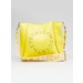 Stella McCartney Yellow Faux Leather Perforated Logo Mini Crossbody Bag ...