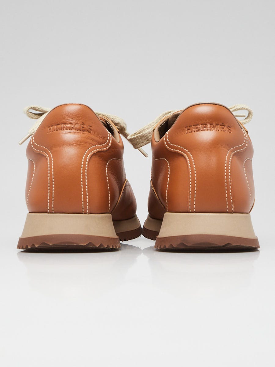 Hermes Gold Leather Quick H Sneakers Size 5.5/36 | Yoogi's Hermes Gold Leather Quick H Sneakers Size 5.5/36 | Yoogi's