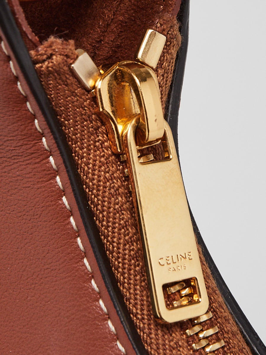 CELINE アヴァ ホーボー チェーンショルダーバッグ タン Celine Tan Calfskin Leather Ava Chain Hobo Bag | Yoogi's Closet