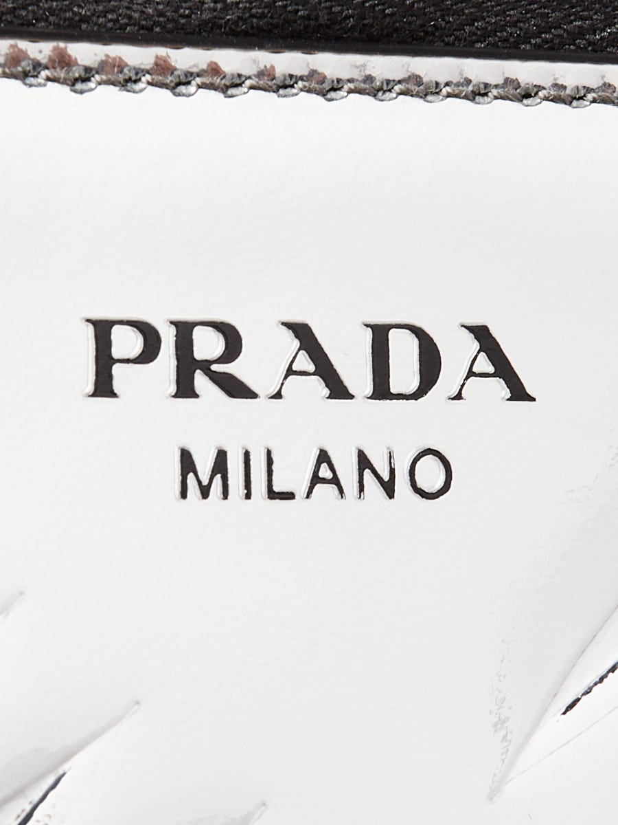 Prada Metallic Silver Brique Belt Bag 2HV070 | Yoogi's Closet