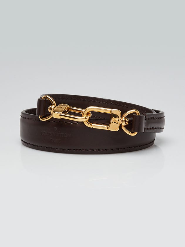 Louis Vuitton Brown Smooth Leather Short Strap