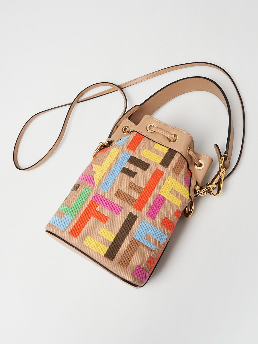 ハンドバッグ FENDI 'Mon Tresor' handbag Multicolor FENDI Canvas Vitello King F is Fendi FF Multicolor
