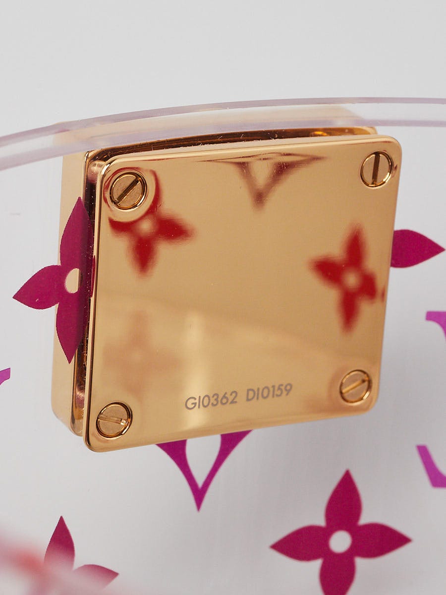 Louis Vuitton Transparent Rose Monogram Plexiglas Cube Scott Box