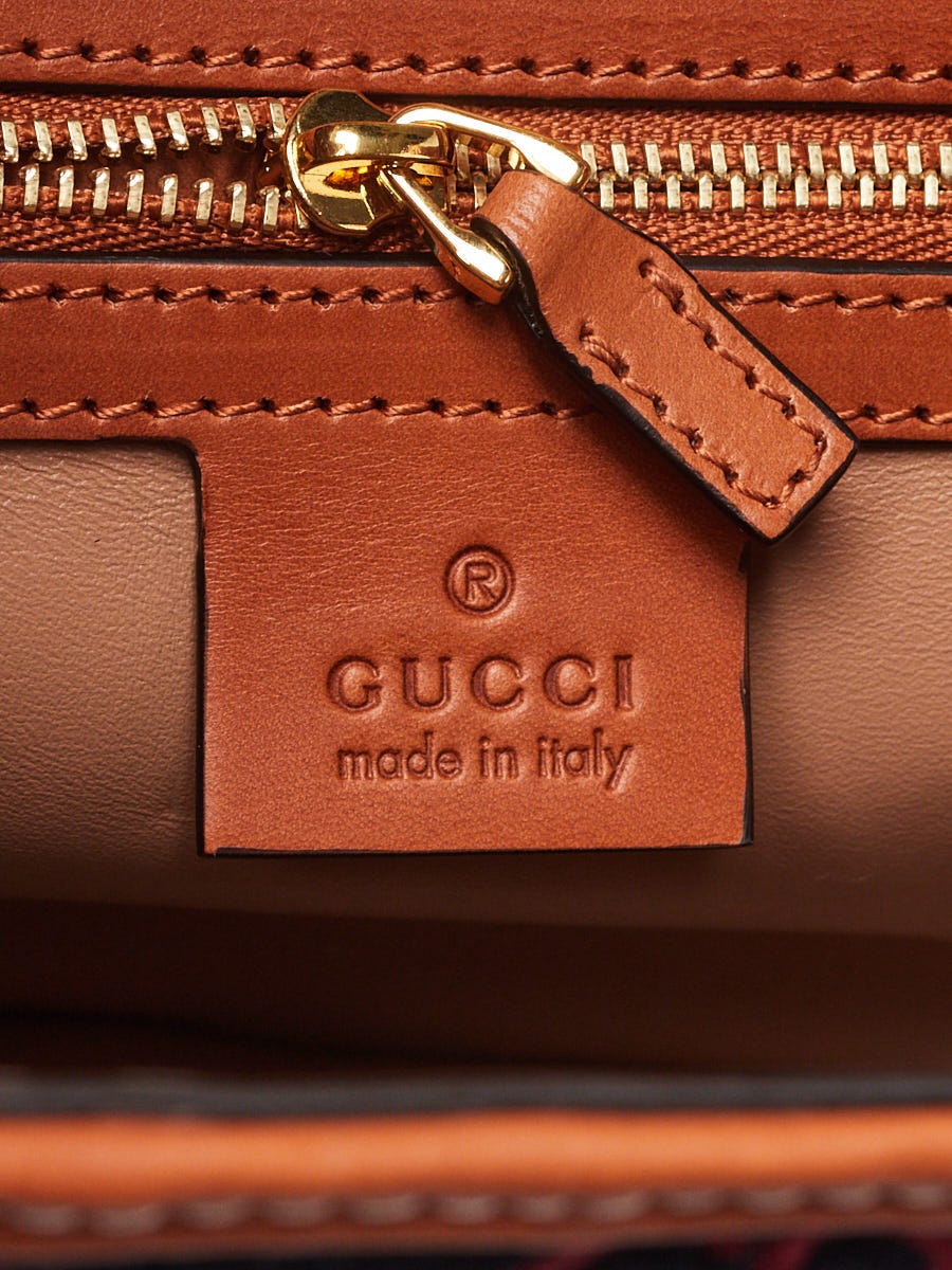 Gucci Multicolor Wool and Leather GG Jackie 1961 Small Shoulder