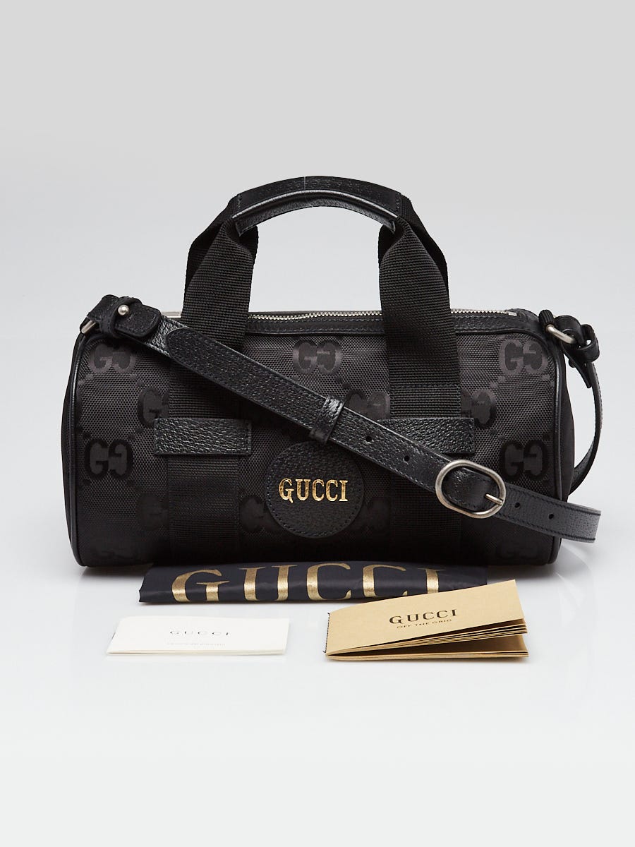 Gucci Black Monogram Econyl Nylon Off The Grid Boston Bag