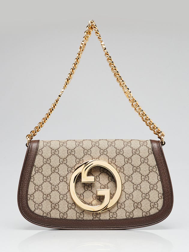 Gucci Beige/Ebony GG Supreme Canvas Blondie Shoulder Bag