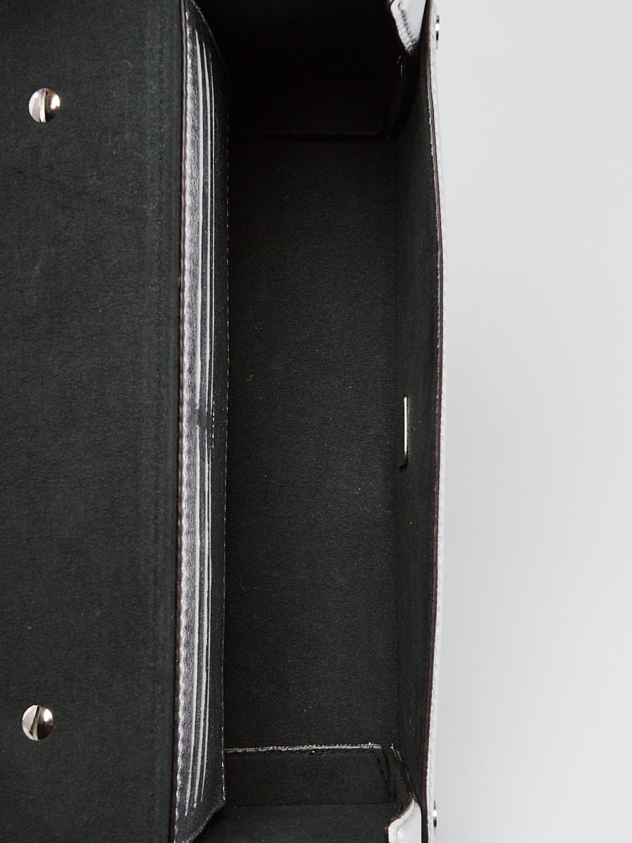 Fendi Silver Zucca Canvas Soft Trunk Baguette Bag - 7VA565