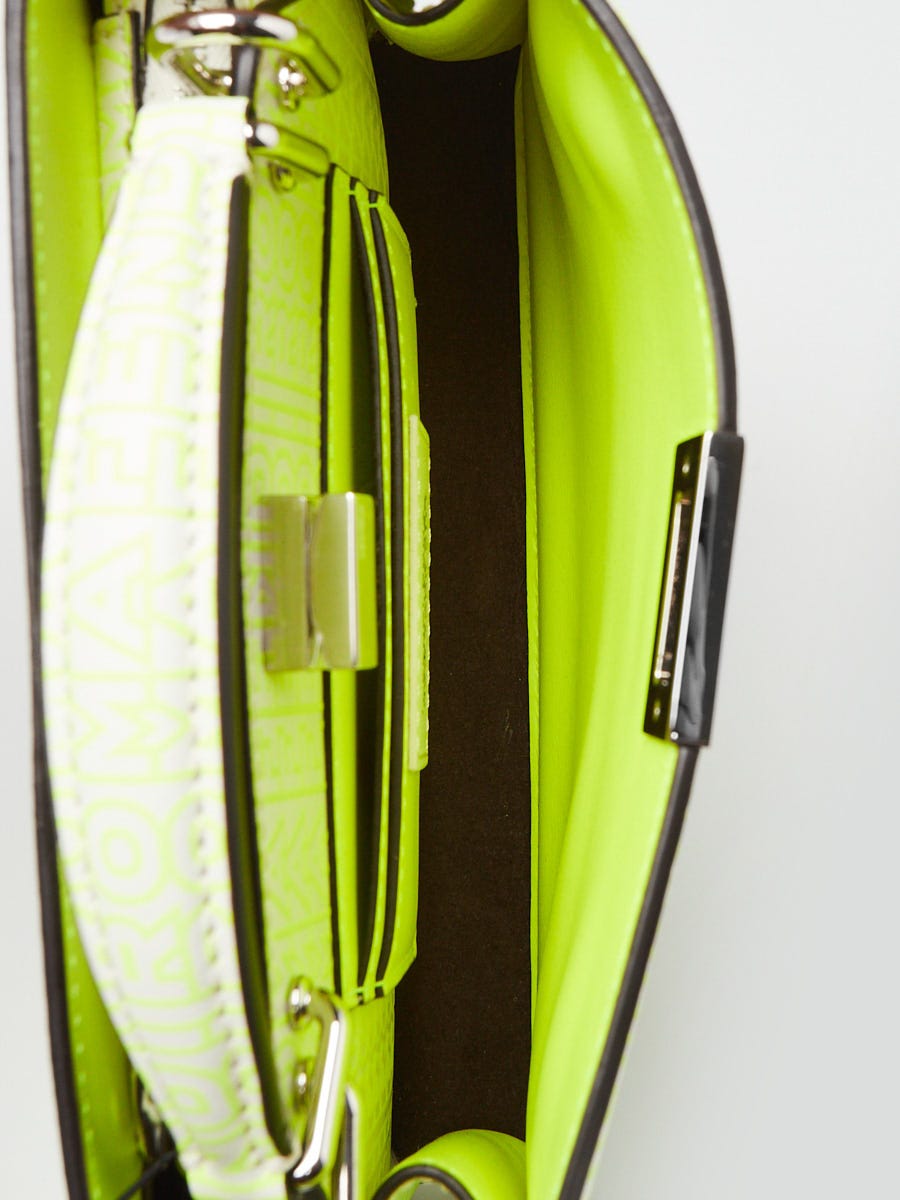 Fendi x Marc Jacobs Neon Yellow Embossed Leather Small Peekaboo Iseeu  XCross Satchel Bag 7VA582 | Yoogi's Closet