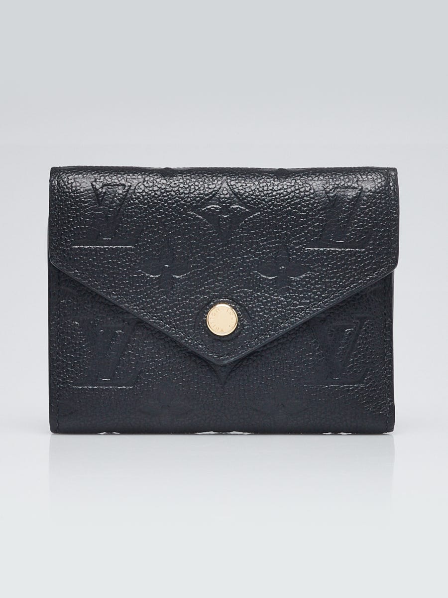 Louis Vuitton Black Monogram Empreinte Leather Victorine Wallet | Yoogi's  Closet