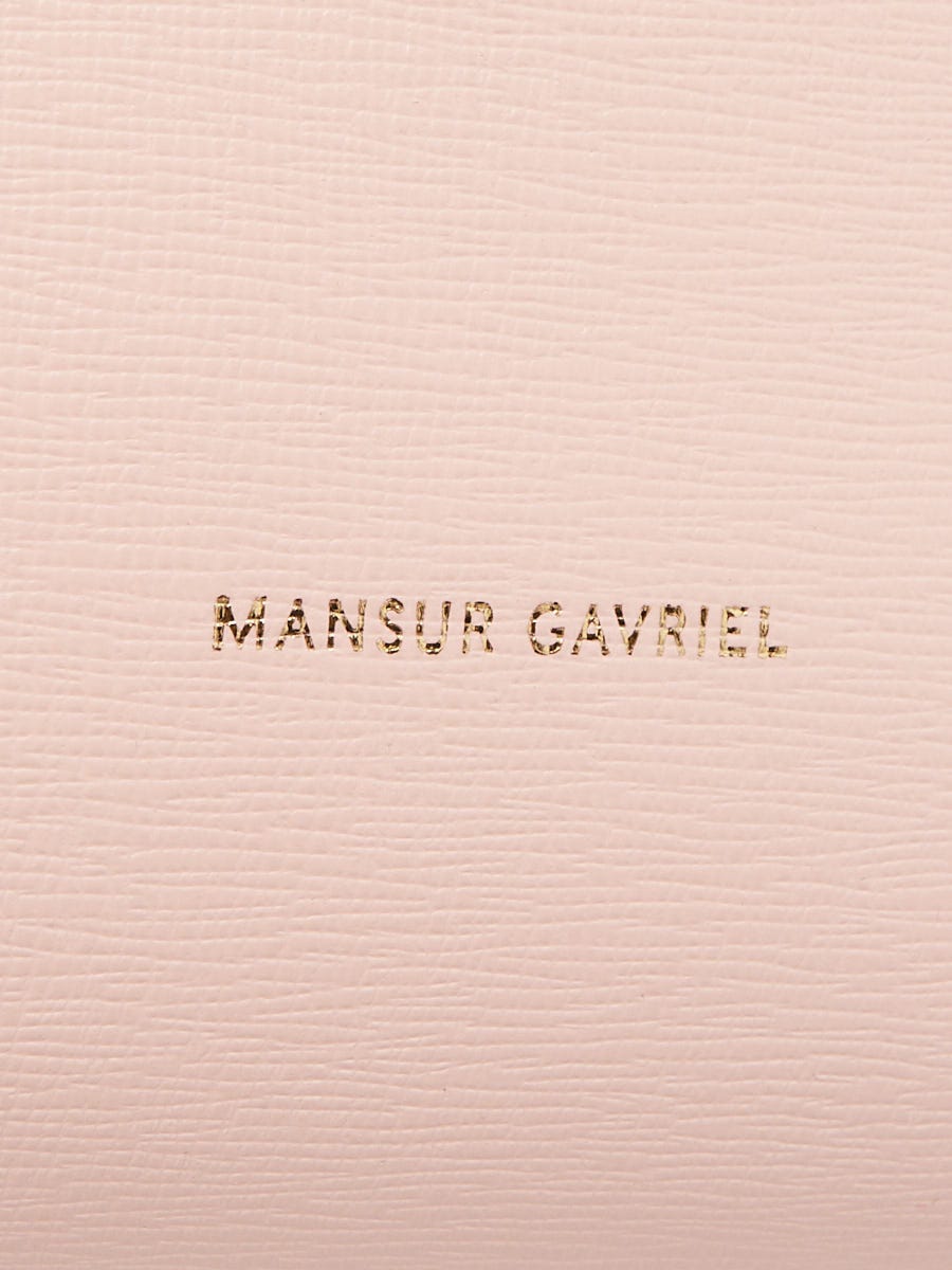 Mansur Gavriel Pink Grained Leather Mini Bucket Bag