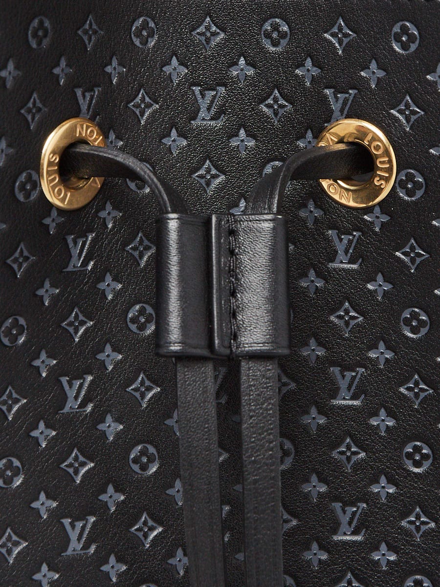 Louis Vuitton Black NanoGram Embossed Leather NoeNoe BB Bag