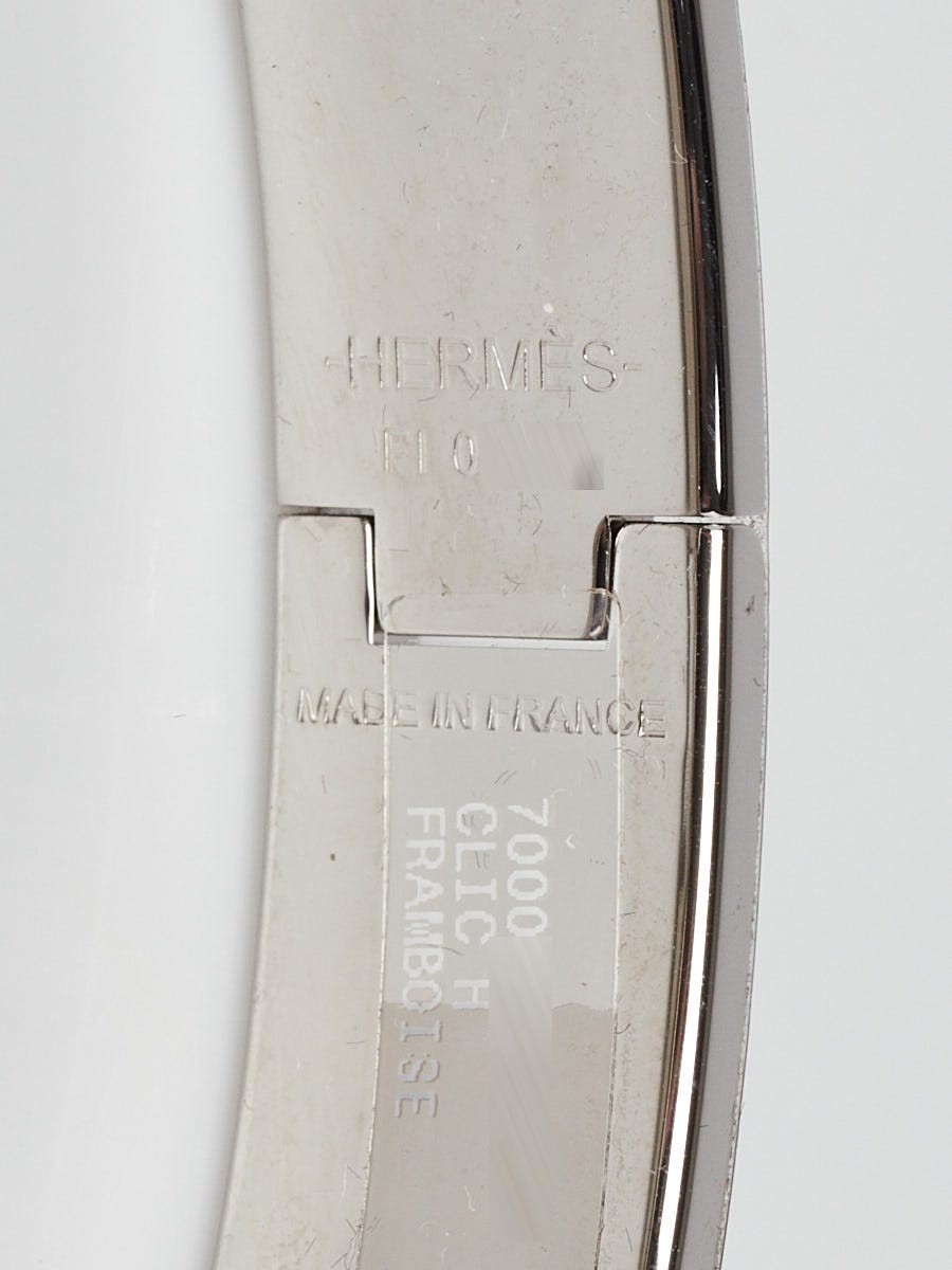 RAGBAG ブレスレット Drops of Elements 14018 Hermes Framboise Enamel Palladium Plated Clic-H Narrow GM