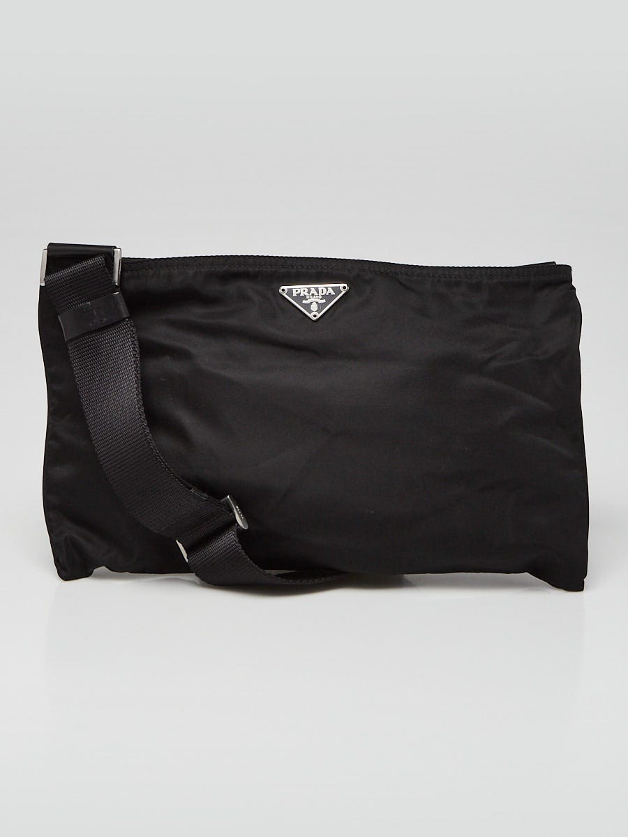 Prada Black Vela Sport Nylon Small Crossbody Bag BT0174 | Yoogi's