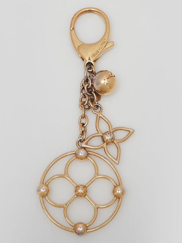 Louis Vuitton Goldtone Metal Bloomy Key Holder and Bag Charm