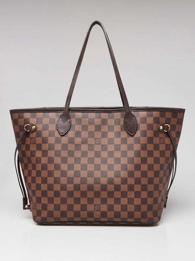 Louis Vuitton Damier Canvas Neverfull MM NM Bag w/o Accessories Pochette