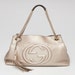 Gucci Gold Pebbled Leather Soho Chain Tote Bag | Yoogi's Closet