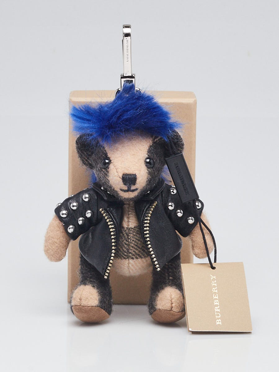 ファッション雑貨・小物その他 BURBERRY IS THOMAS CHECK KEYRING Burberry Black Vintage Check Thomas Bear Keychain Burberry