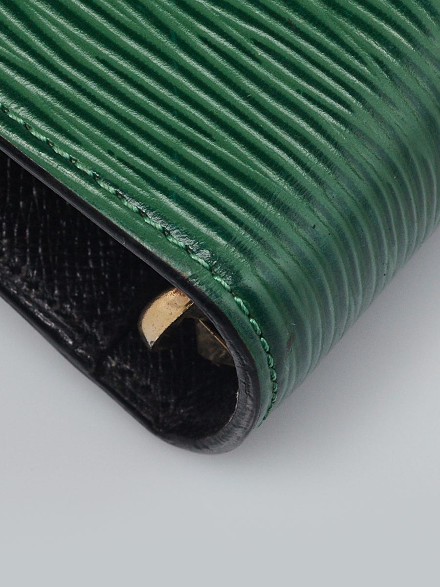 Louis Vuitton Borneo Green Epi Leather Medium Ring Agenda/Notebook