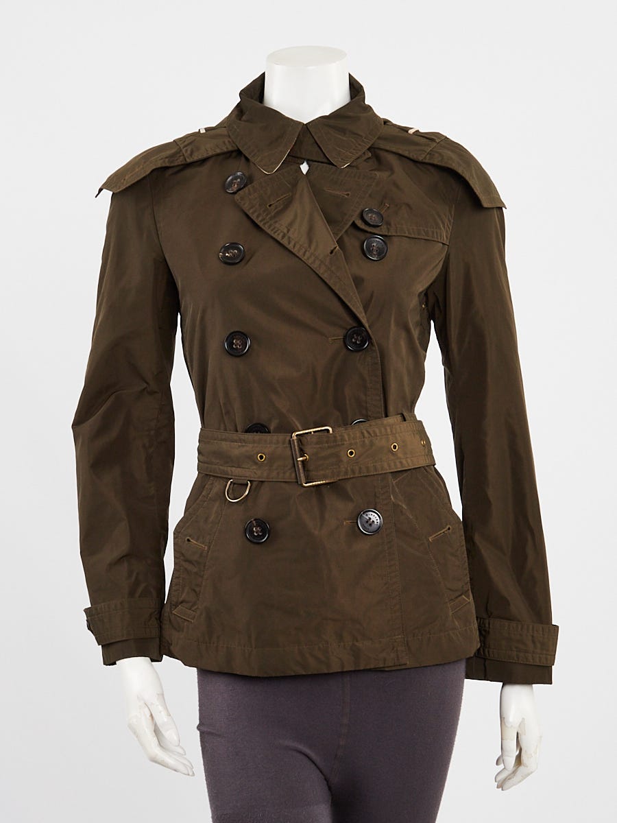 Burberry polyester trench coat hotsell