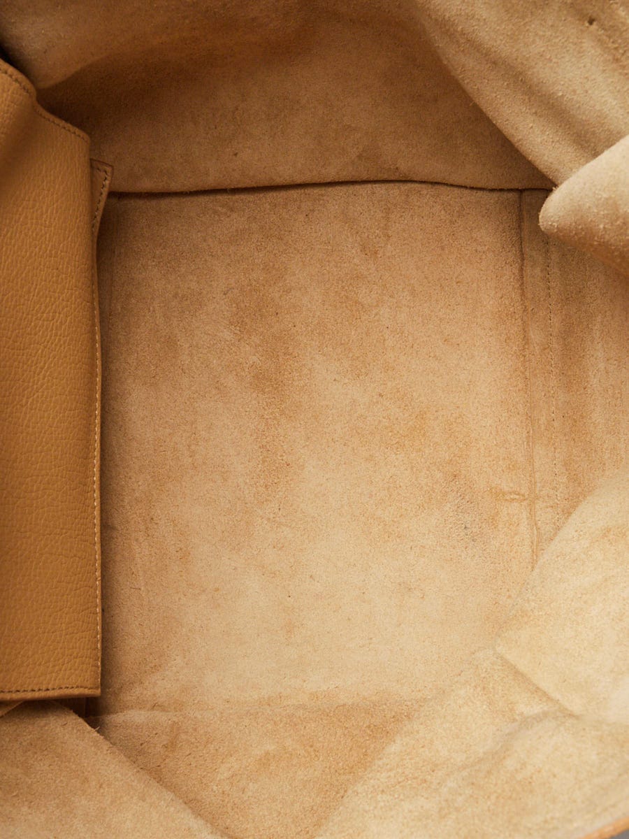 Celine Tan Pebbled Leather Long Strap Small Big Bag Celine Tan Pebbled Leather Long Strap Small Big Bag