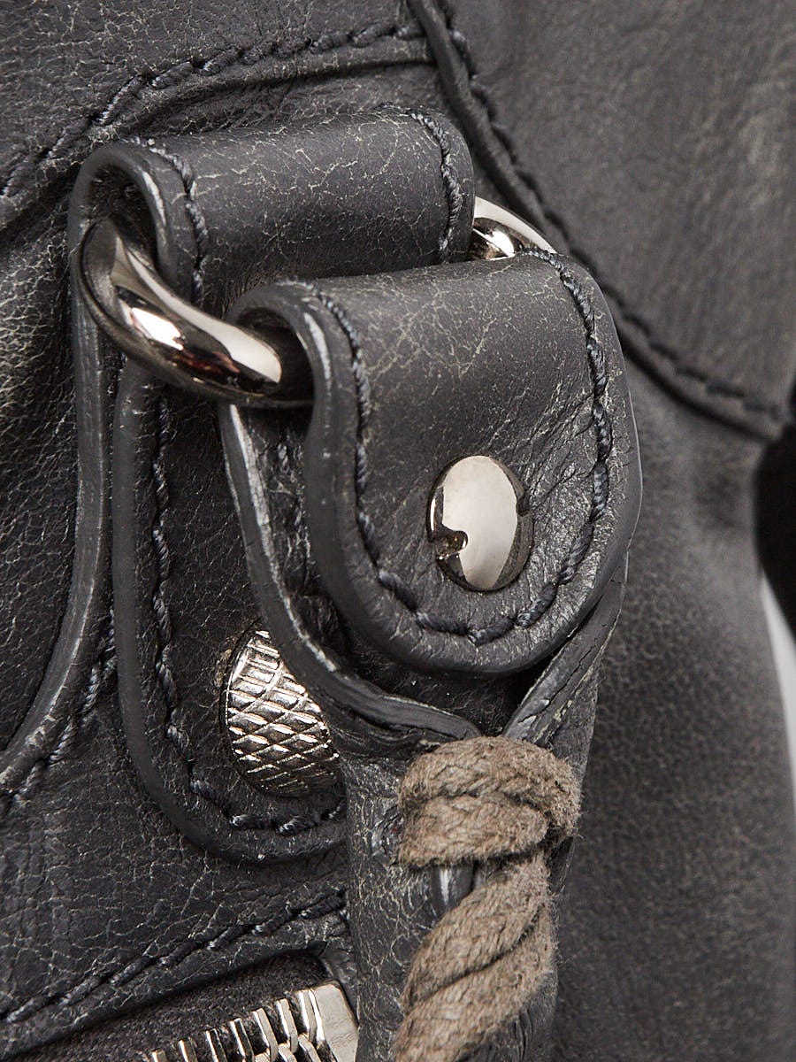 Balenciaga Grist Tarmac Leather Giant 12 Silver Velo Bag Balenciaga Grist Tarmac Leather Giant 12 Silver Velo Bag