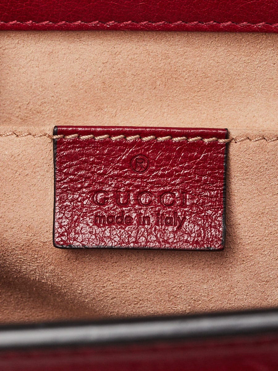 Gucci Blue/Red Suede and Leather Ophidia Small Shoulder Bag
