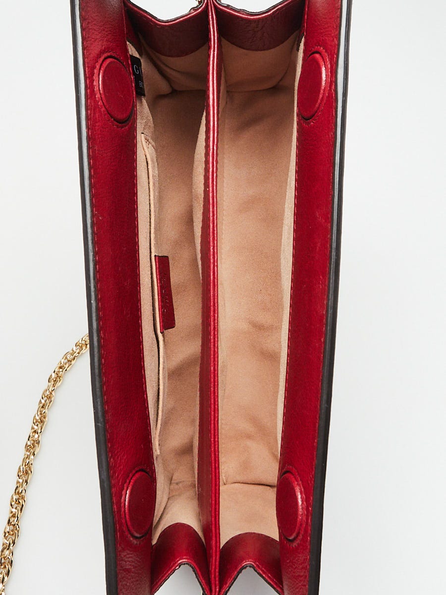 Gucci Blue/Red Suede and Leather Ophidia Small Shoulder Bag