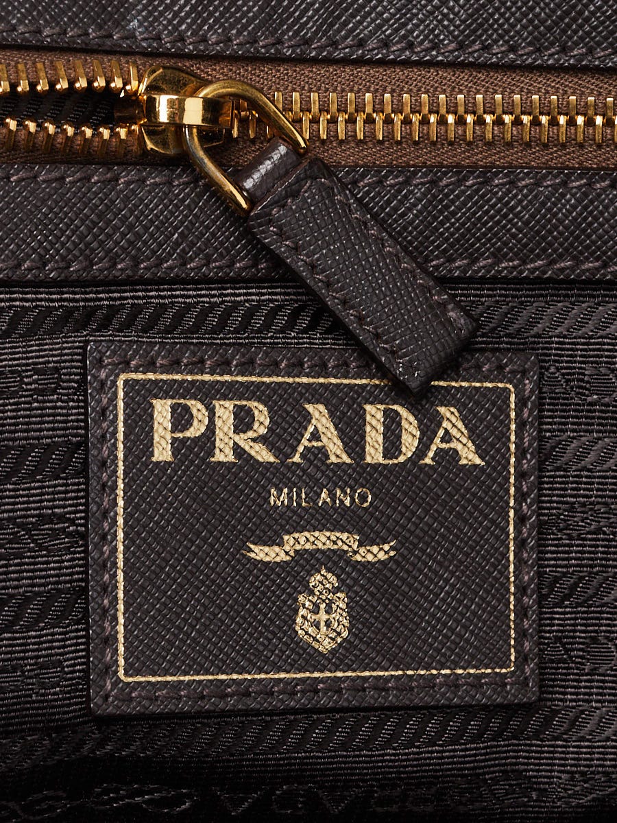 SALE PRADA ボーリングバッグ Prada Bruciato Logo Jacquard Canvas Bowling Bag | Yoogi's Closet