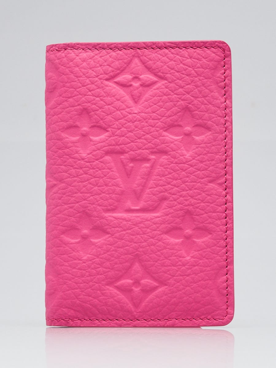 折りたたみ財布 Louis Vuitton Pocket Organizer Pink Louis Vuitton Rose Pink Taurillon Leather Pocket Organizer