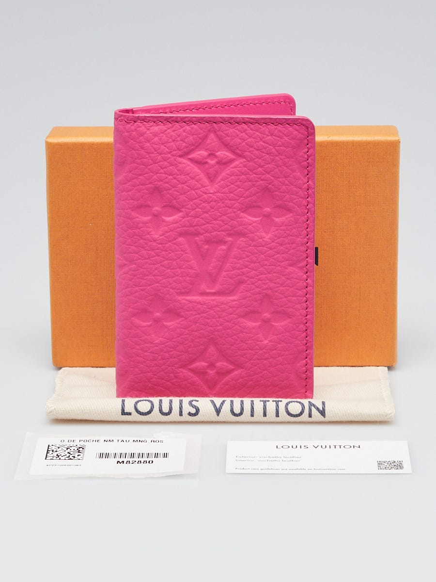 Louis Vuitton Rose Pink Taurillon Leather Pocket Organizer