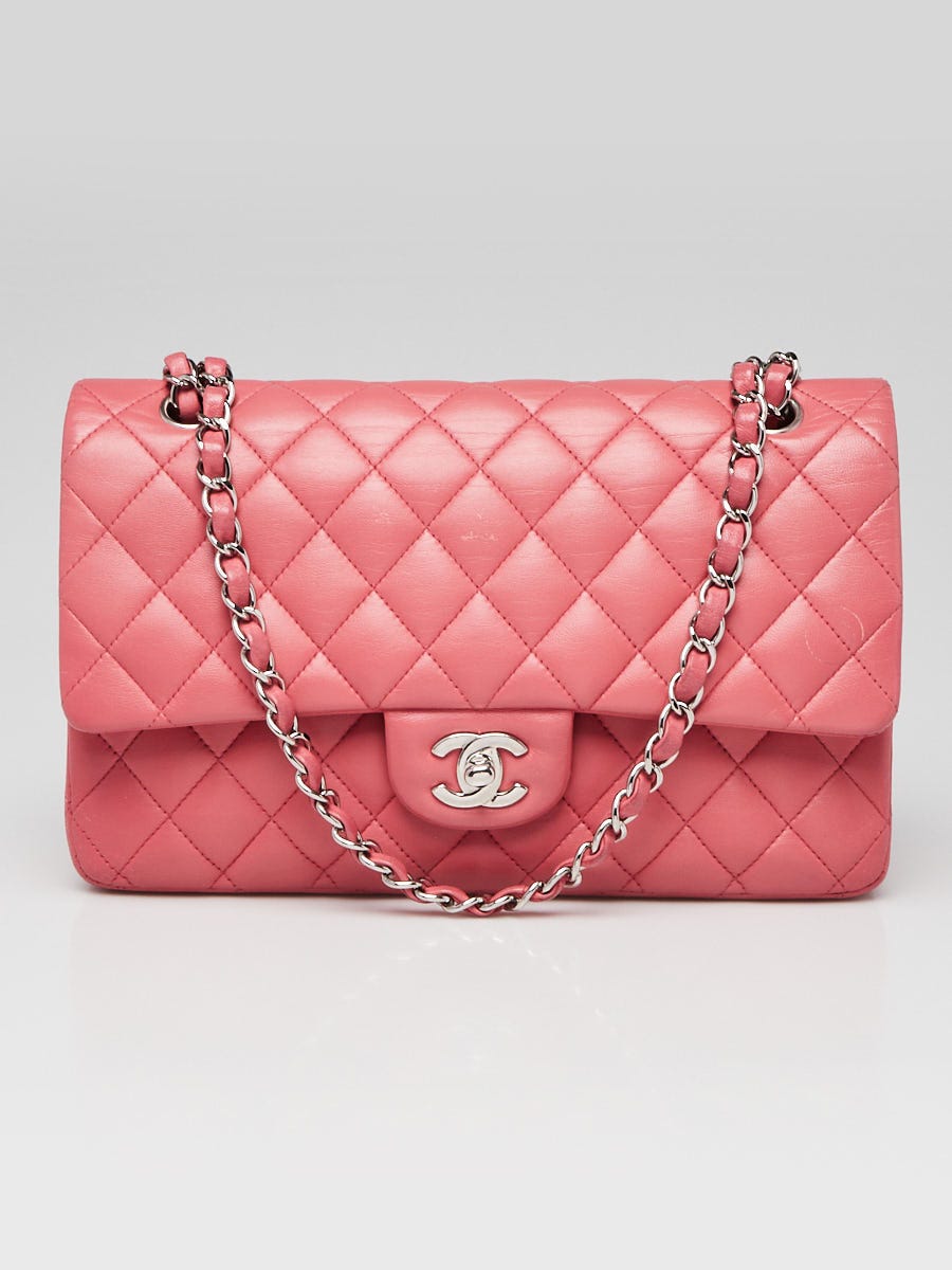 Chanel pink quilted handbag online