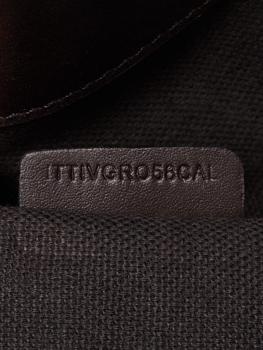 Burberry Brown Leather Haymarket Check Coated Canvas Chain