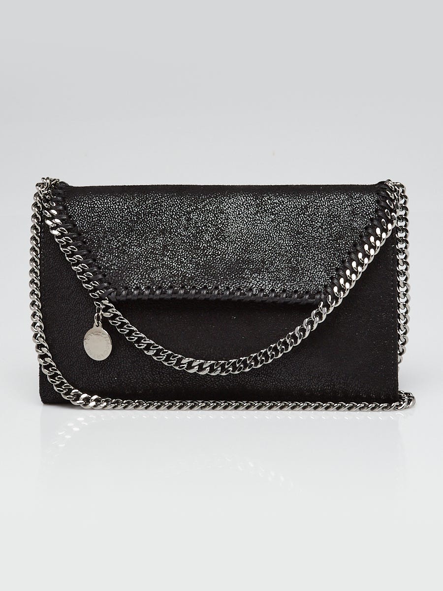 Stella McCartney Black Shaggy Dear Faux Leather Falabella 