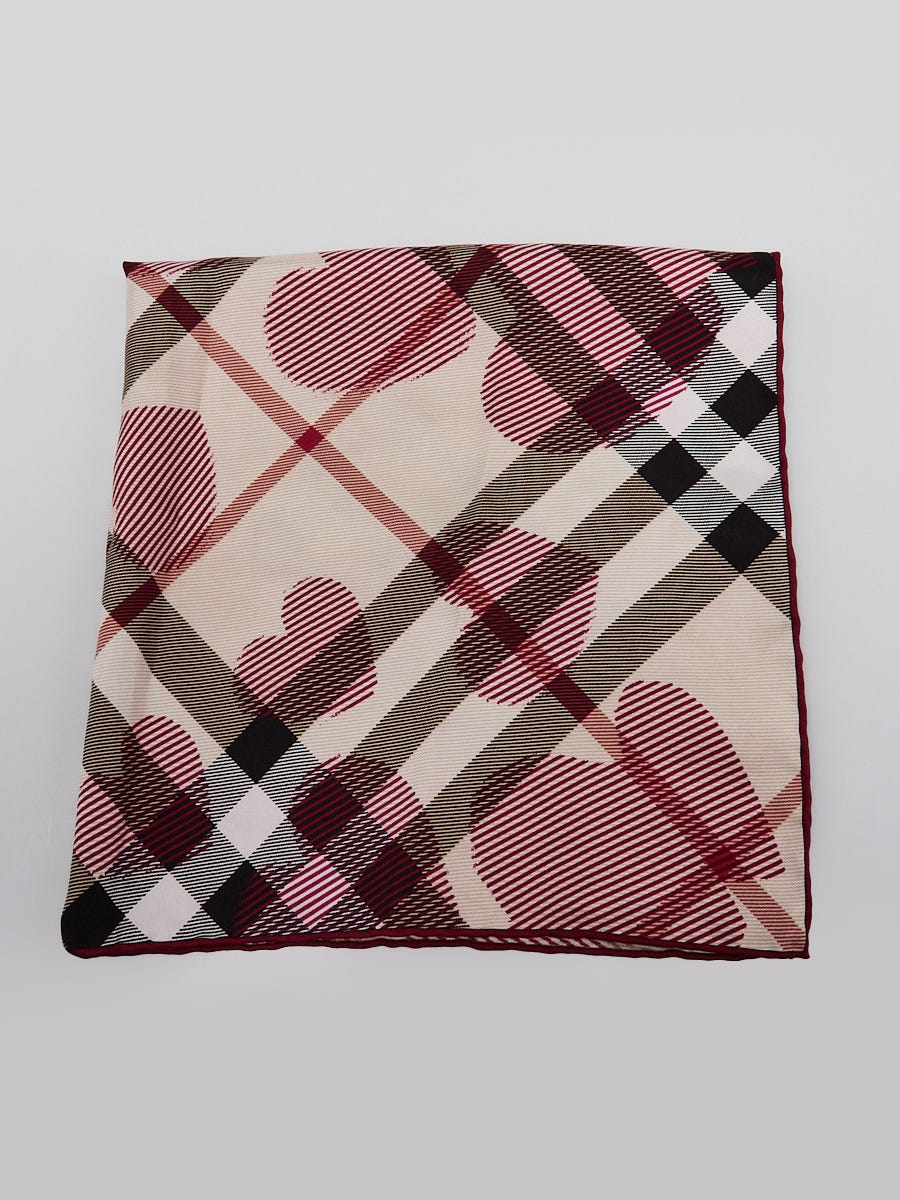 Burberry mini scarf handkerchief cotton nova check pink women sold bag purse Classic