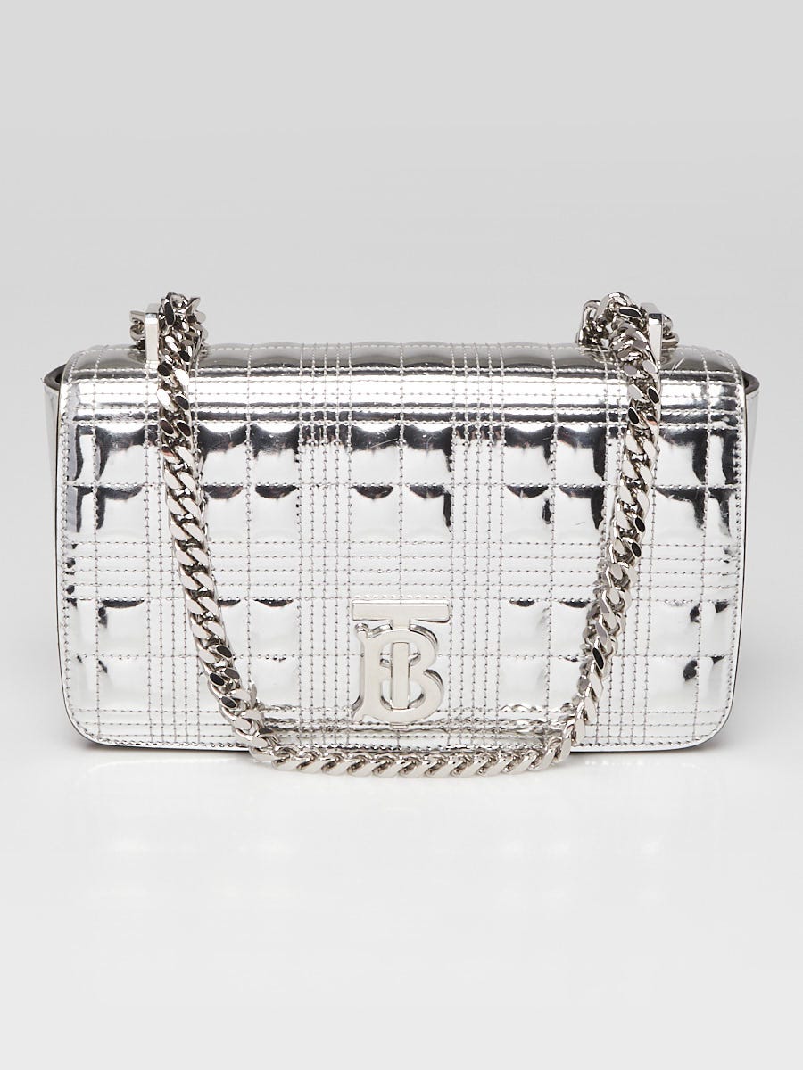 Burberry silver bag best sale