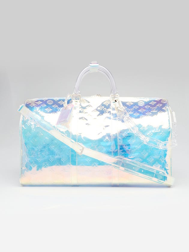 Louis Vuitton Monogram Prism PVC Keepall Bandouliere 50 Bag