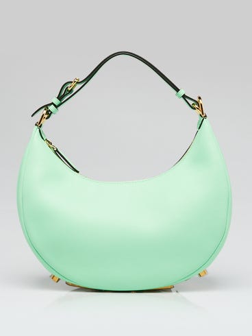 Fendi Green Smooth Calfskin Leather Small Fendigraphy Bag-8BR798