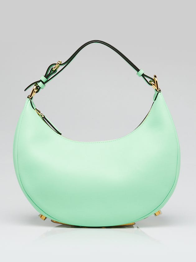 Fendi Green Smooth Calfskin Leather Small Fendigraphy Bag-8BR798