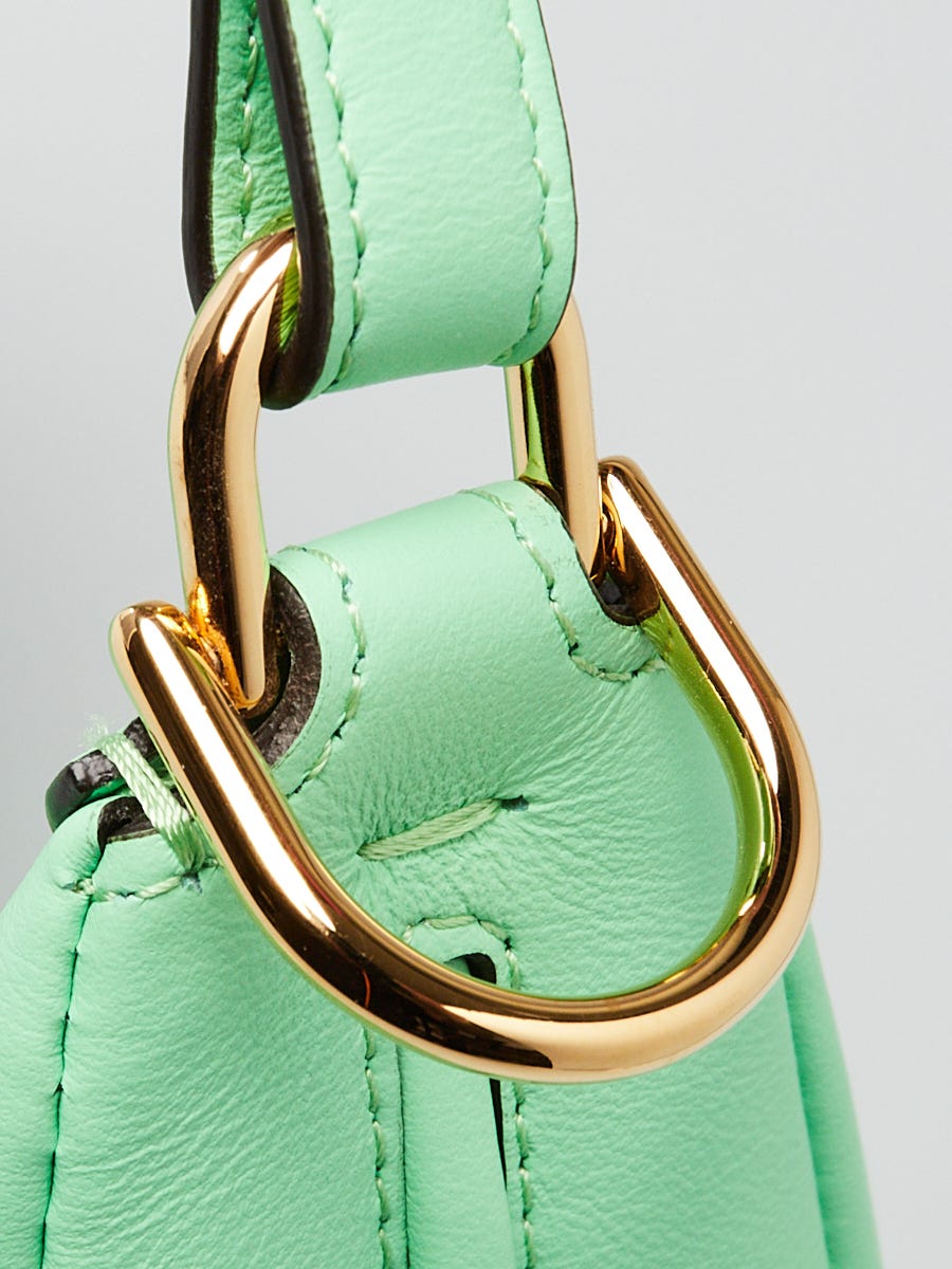 Fendi Green Smooth Calfskin Leather Small Fendigraphy Bag