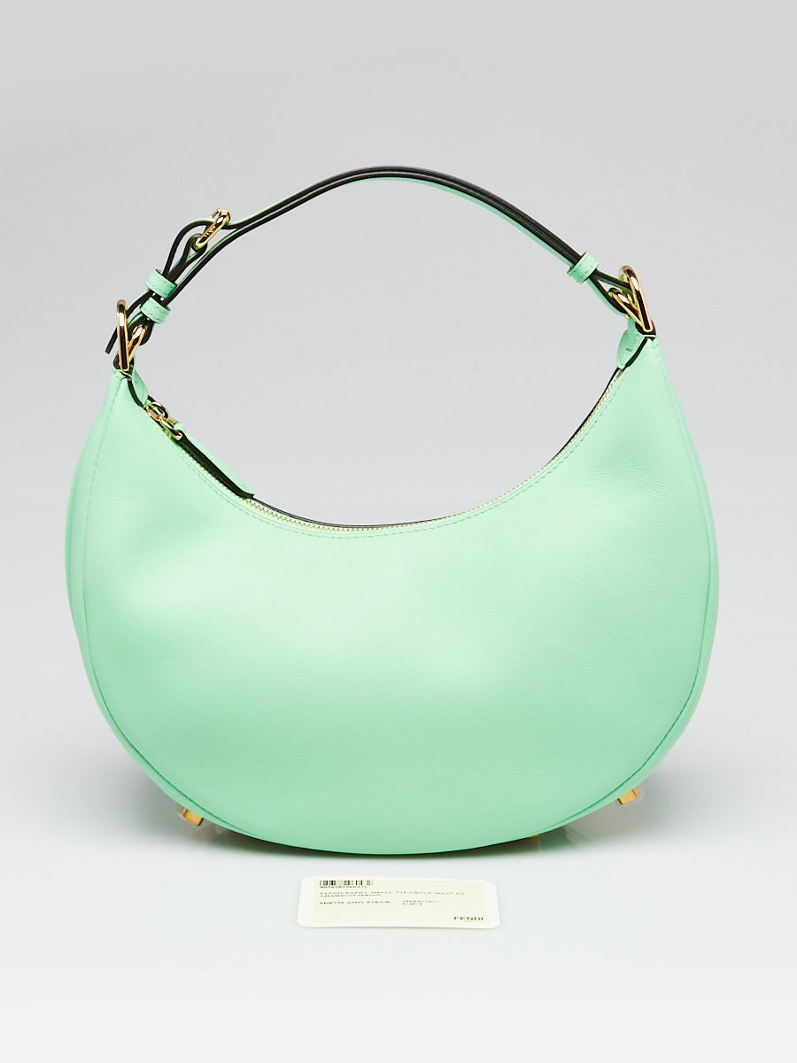 トートバッグ FENDI Pastel Green Leather Mini Fendigraphy Handbag Fendigraphy Mini Leather Green | Fendi