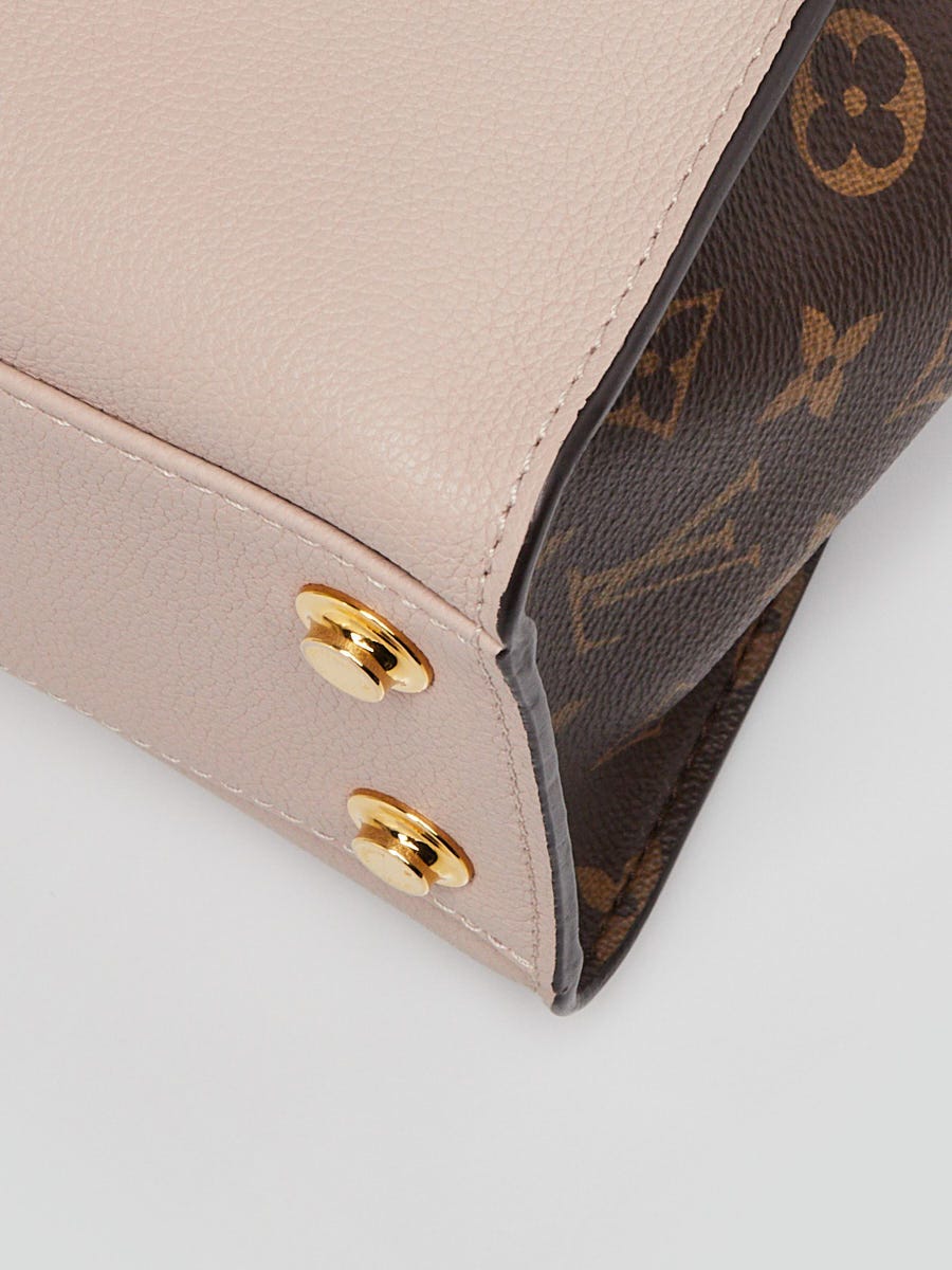 Louis Vuitton ジュニフィーヌ　ダークブラウン Louis Vuitton Greige Nappa Leather On My Side PM Bag
