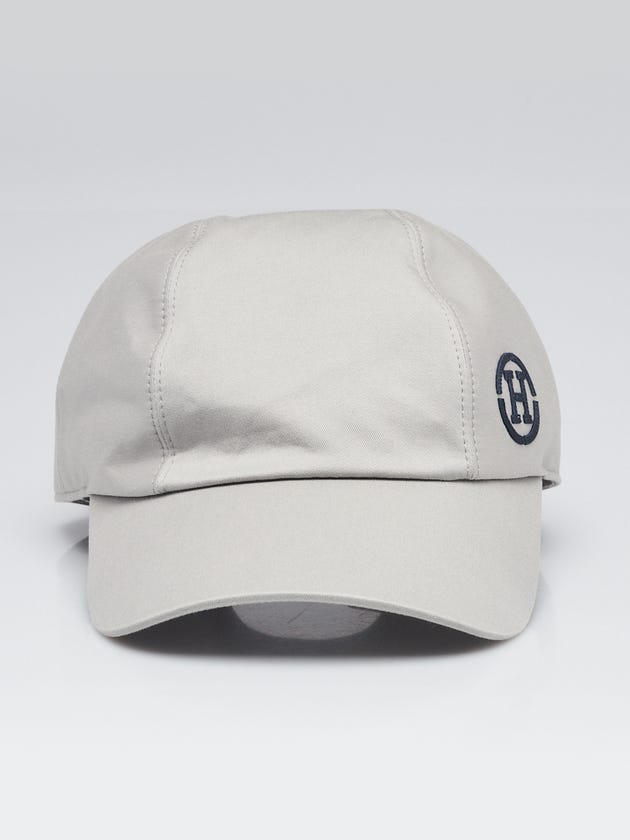 Hermes Casquette Cotton Miles H Circle Baseball Hat Size 57