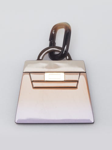 Hermes Lilas Horn Fusion Amulette Kelly Pendant