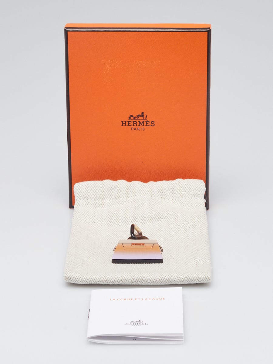 Hermes Lilas Horn Fusion Amulette Kelly Pendant