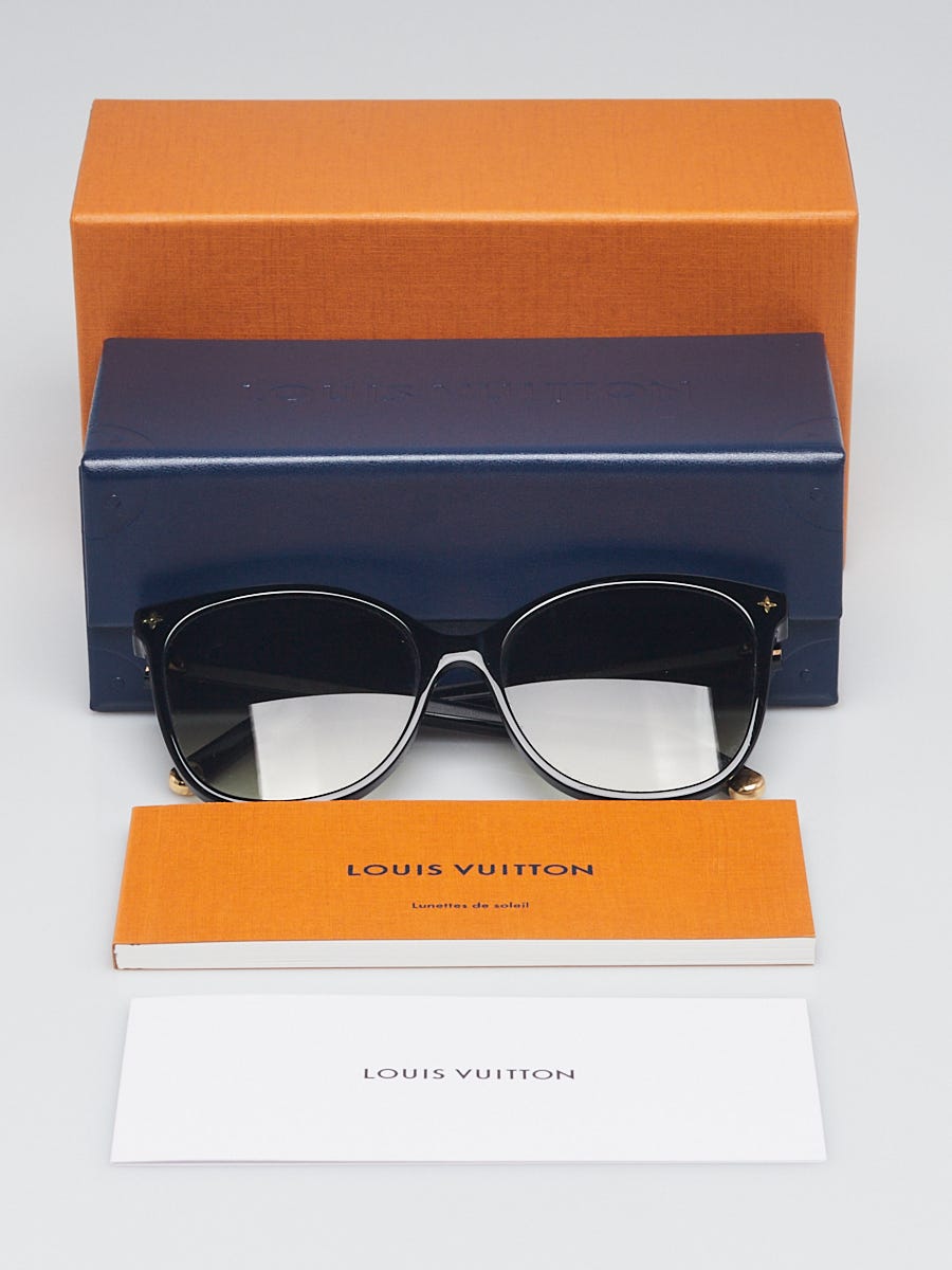 Louis Vuitton Black Acetate Frame My Monogram Light Cat Eye