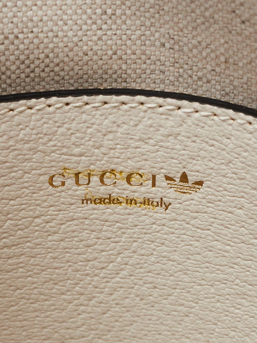Gucci x Adidas White/Black Smooth Leather 1955 Horsebit Mini Bag