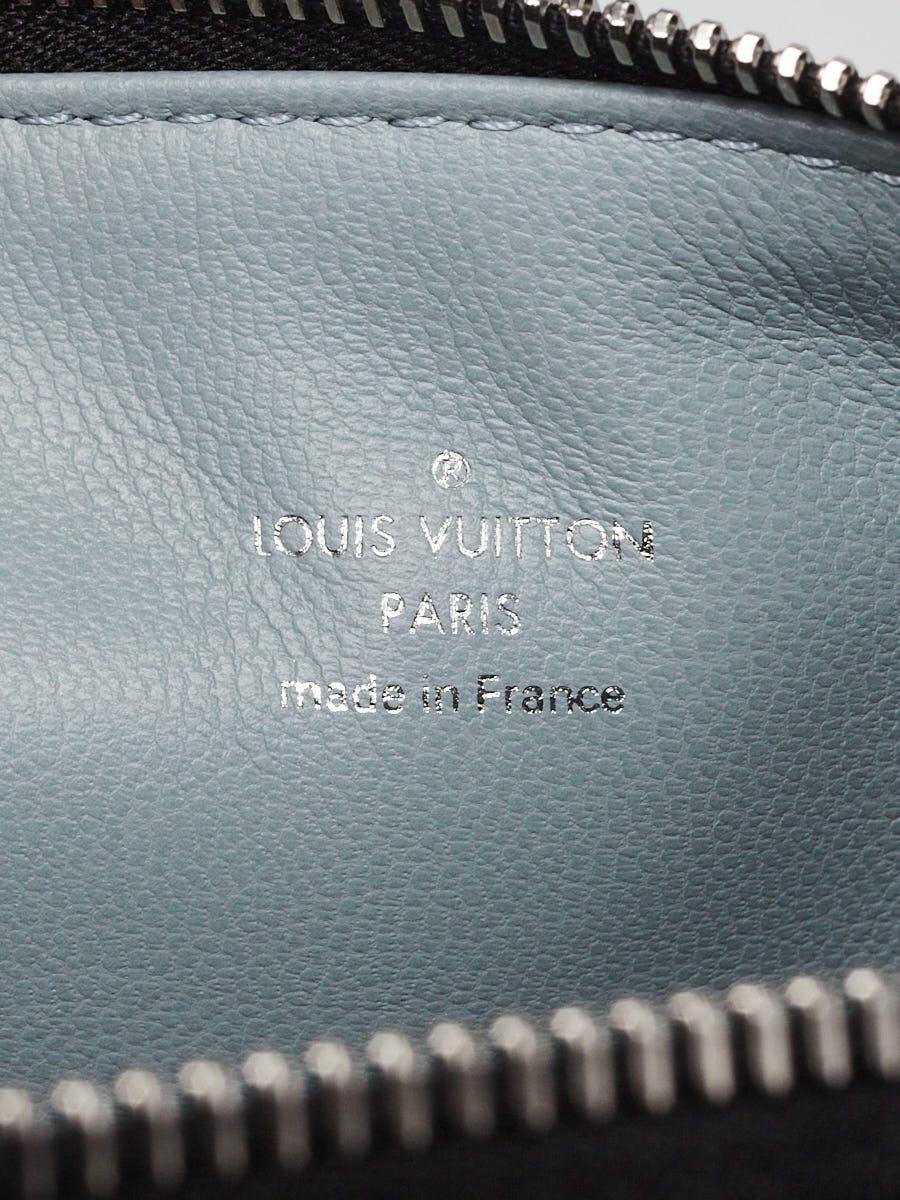 Louis Vuitton Black Monogram Embossed Lambskin Leather Ski Coussin