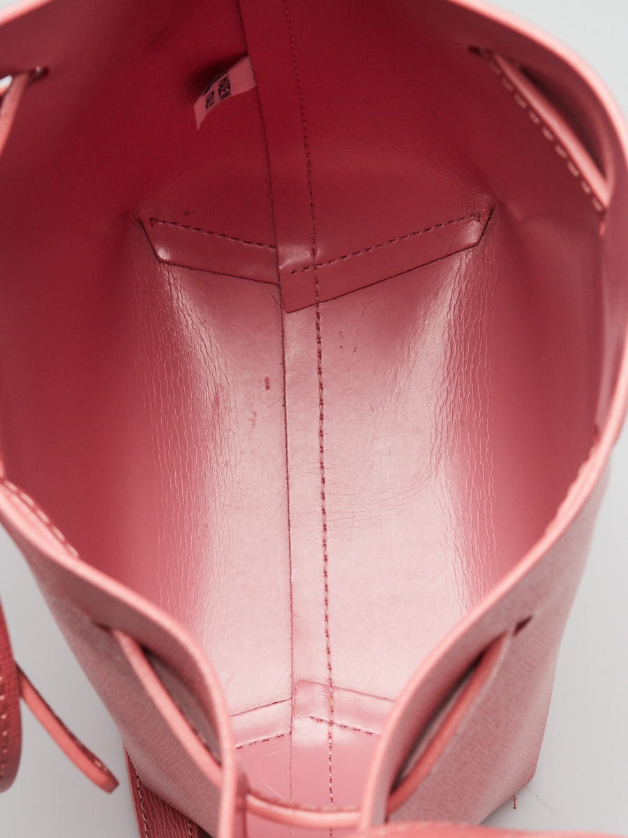 Mansur Gavriel Blush Saffiano Leather Mini Bucket Bag